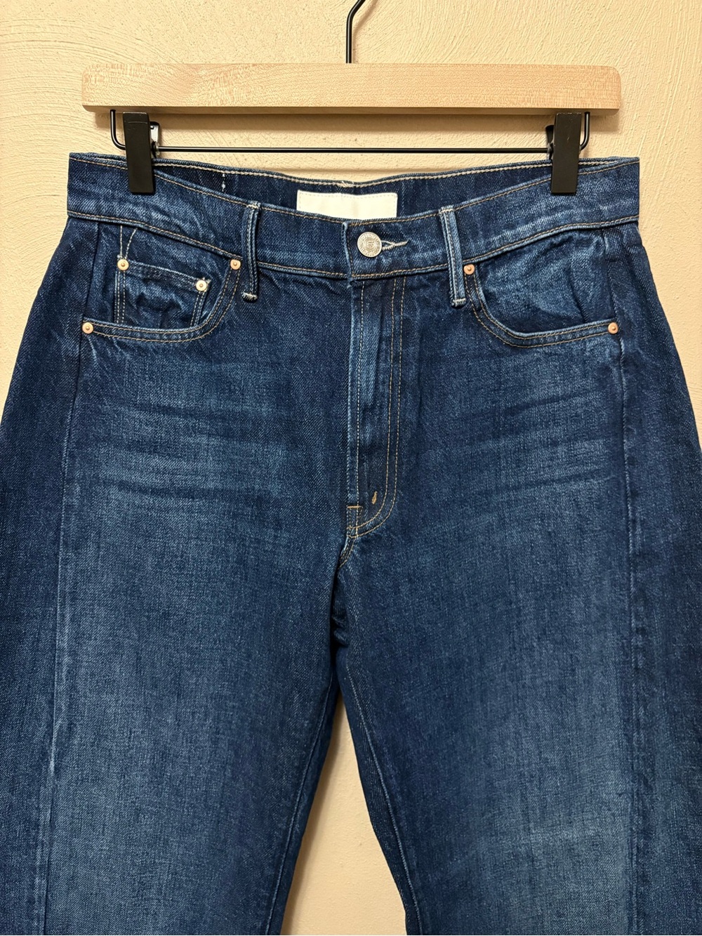 Mother Superior The Mid Rise Full-Pipe Flood Fray Jeans Unplugged Size 27 - Picture 6 of 16